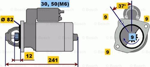 BOSCH 0 001 109 045 - Стартер vvparts.bg