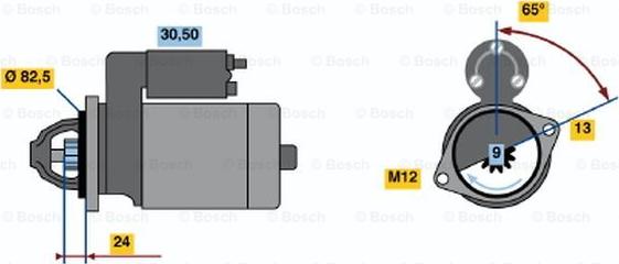 BOSCH 0 001 109 041 - Стартер vvparts.bg