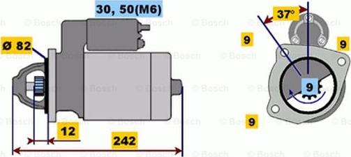 BOSCH 0 001 109 048 - Стартер vvparts.bg