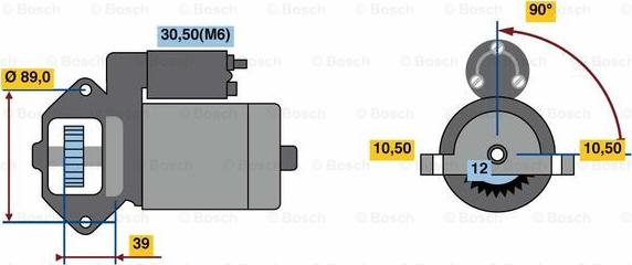 BOSCH 0 001 109 391 - Стартер vvparts.bg