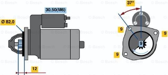 BOSCH 0 001 109 268 - Стартер vvparts.bg