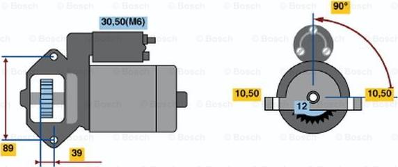 BOSCH 0 001 109 304 - Стартер vvparts.bg