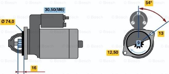 BOSCH 0 001 106 018 - Стартер vvparts.bg