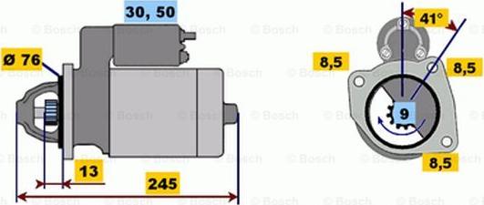 BOSCH 0 001 108 048 - Стартер vvparts.bg