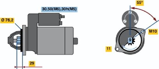 BOSCH 0001108196 - Стартер vvparts.bg