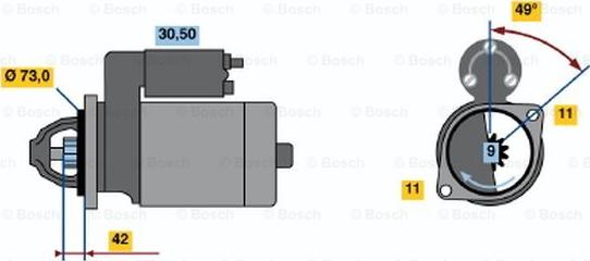 BOSCH 0 001 108 144 - Стартер vvparts.bg