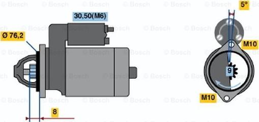 BOSCH 0 001 108 156 - Стартер vvparts.bg