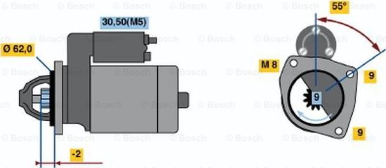 BOSCH 0 001 108 162 - Стартер vvparts.bg