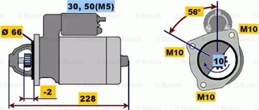 BOSCH 0 001 108 183 - Стартер vvparts.bg