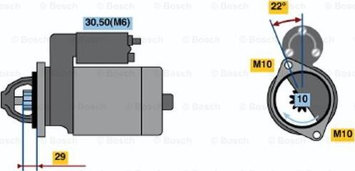 BOSCH 0 001 115 049 - Стартер vvparts.bg