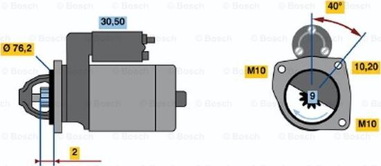 BOSCH 0 001 115 002 - Стартер vvparts.bg