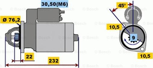 BOSCH 0 001 115 039 - Стартер vvparts.bg