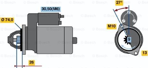 BOSCH 0 001 115 031 - Стартер vvparts.bg