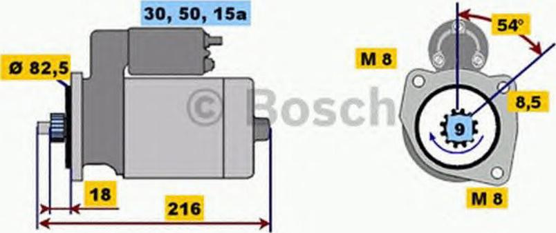 BOSCH 0 001 113 001 - Стартер vvparts.bg