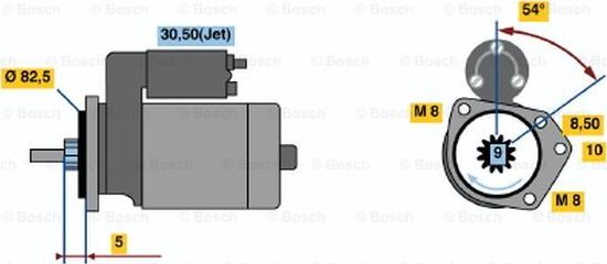 BOSCH 0 001 112 044 - Стартер vvparts.bg