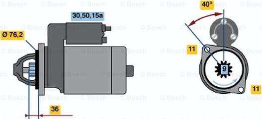 BOSCH 0 001 112 003 - Стартер vvparts.bg