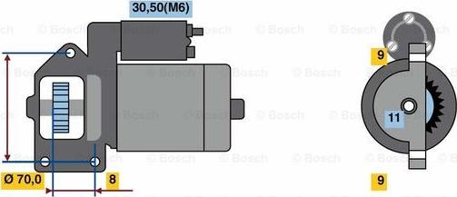 BOSCH 0 001 139 001 - Стартер vvparts.bg