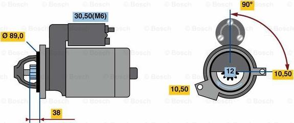 BOSCH 0 001 139 023 - Стартер vvparts.bg