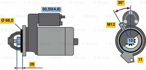 BOSCH 0 001 138 019 - Стартер vvparts.bg