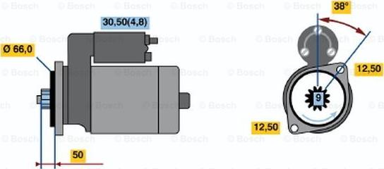 BOSCH 0 001 124 026 - Стартер vvparts.bg