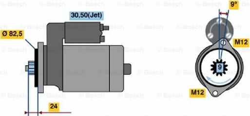 BOSCH 0 001 125 513 - Стартер vvparts.bg