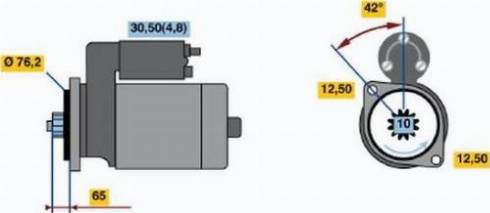 BOSCH 0 001 123 015 - Стартер vvparts.bg