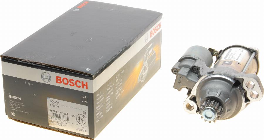 BOSCH 0 001 177 006 - Стартер vvparts.bg