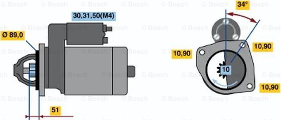 BOSCH 0 001 368 078 - Стартер vvparts.bg