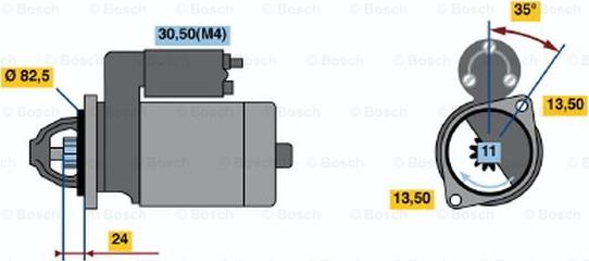 BOSCH 0 001 362 303 - Стартер vvparts.bg