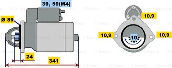 BOSCH 0 001 367 051 - Стартер vvparts.bg