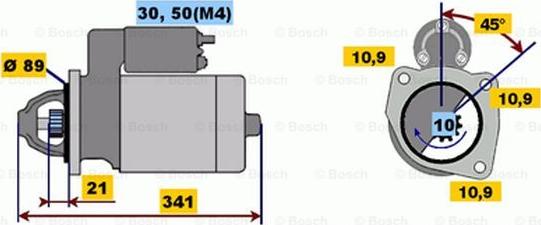 BOSCH 0 001 367 063 - Стартер vvparts.bg