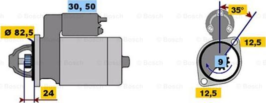 BOSCH 0 001 367 005 - Стартер vvparts.bg