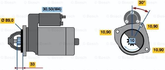 BOSCH 0 001 368 040 - Стартер vvparts.bg