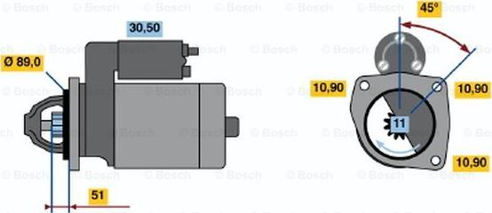 BOSCH 0 986 013 690 - Стартер vvparts.bg