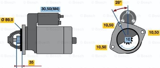 BOSCH 0 001 367 071 - Стартер vvparts.bg