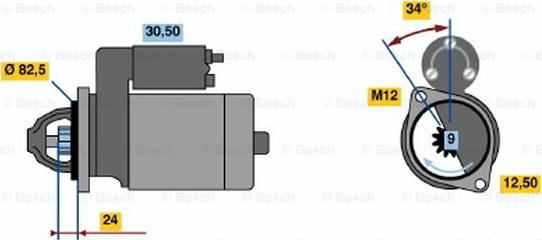 BOSCH 0 001 314 018 - Стартер vvparts.bg