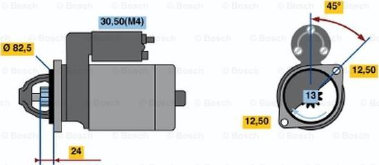 BOSCH 0 001 314 031 - Стартер vvparts.bg