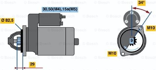 BOSCH 0 001 314 027 - Стартер vvparts.bg