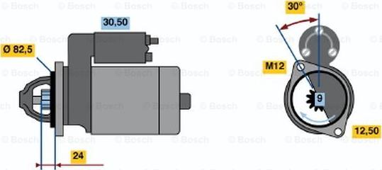 BOSCH 0 001 313 006 - Стартер vvparts.bg