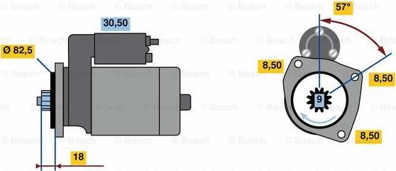 BOSCH 0 001 312 108 - Стартер vvparts.bg