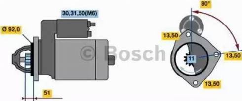 BOSCH 0 001 371 119 - Стартер vvparts.bg