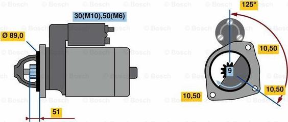 BOSCH 0 001 263 016 - Стартер vvparts.bg