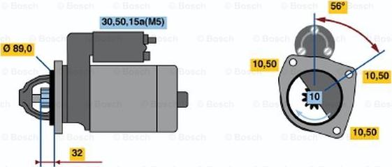 BOSCH 0 001 211 513 - Стартер vvparts.bg