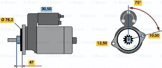 BOSCH 0 001 211 221 - Стартер vvparts.bg