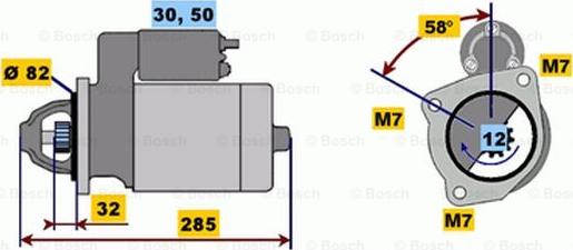 BOSCH 0 001 218 020 - Стартер vvparts.bg