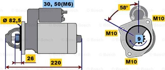 BOSCH 0 001 218 154 - Стартер vvparts.bg