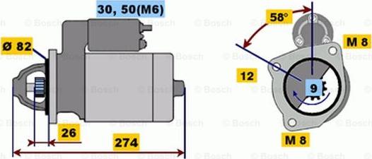 BOSCH 0 001 218 155 - Стартер vvparts.bg