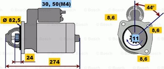 BOSCH 0 001 218 158 - Стартер vvparts.bg