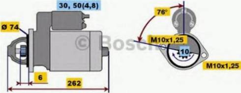 BOSCH 0001218166 - Стартер vvparts.bg