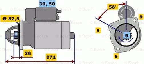 BOSCH 0 001 218 102 - Стартер vvparts.bg